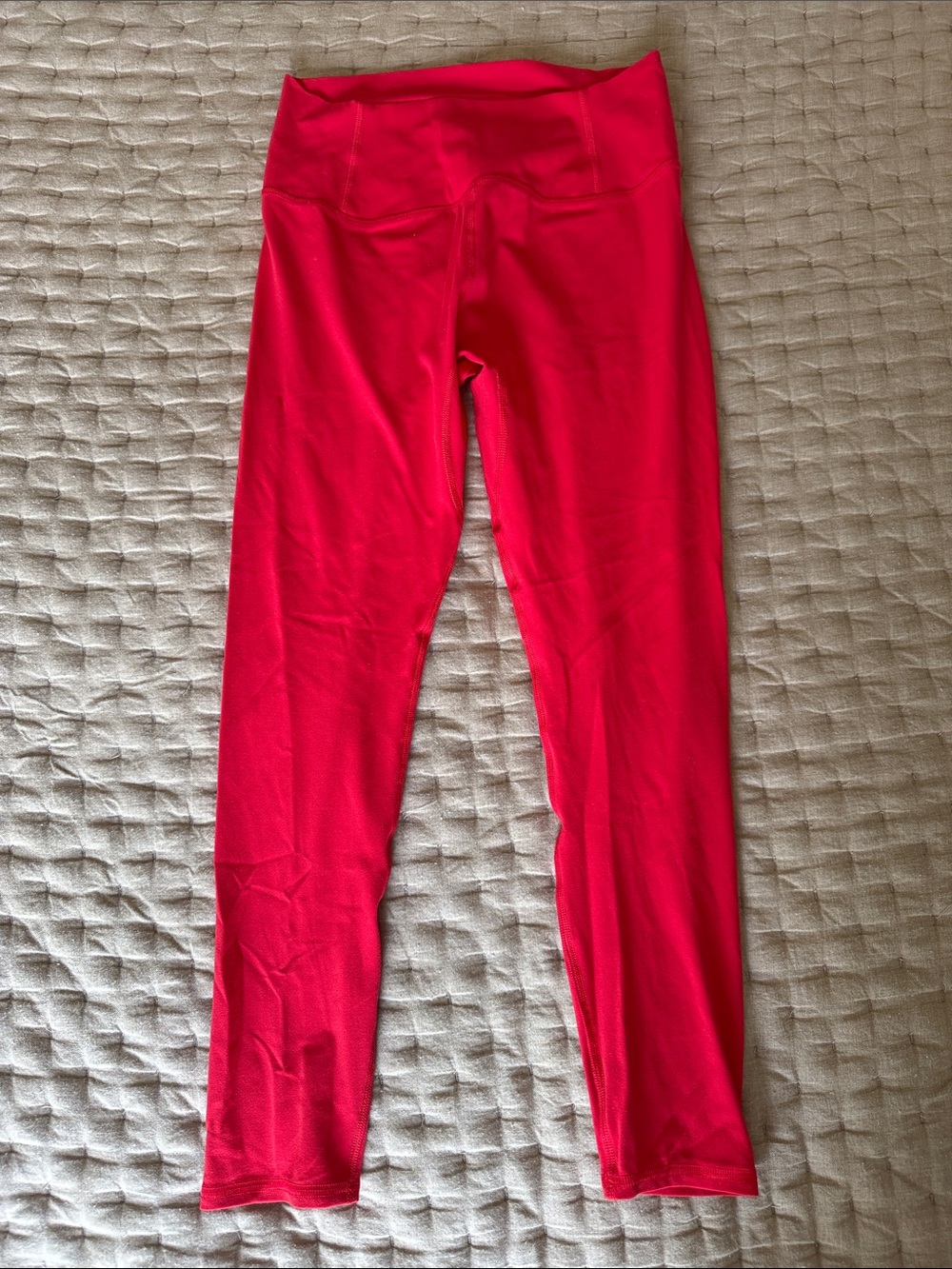 FP Movement Red High-Waist Performance Leggings